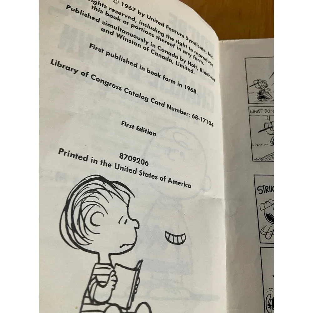 You're Something Else Charlie Brown  Book First Edition 1968 Charles Schulz